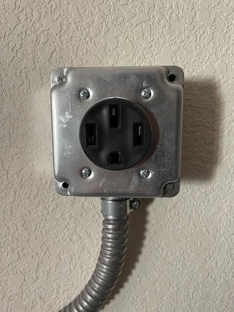 NEMA 14-50 outlet installed for Smart Home Electrical in Uwchlan